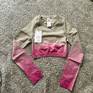 Gymshark  adapt ombre seamless crop top